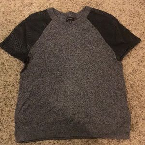 Grey and Black Banana Republic Top - Size M